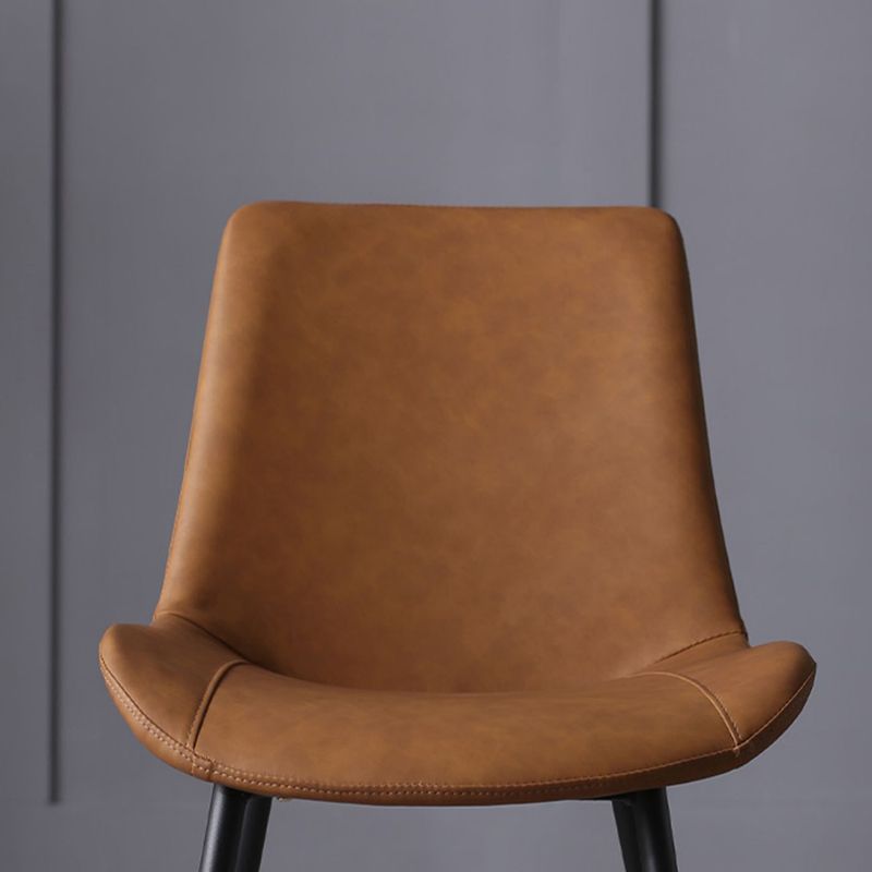 PU Leather Dining Chairs Industrial Style Arm Solid Back Dining Side Chairs Clearhalo 'Dining Chairs' 'Dining Tables & Seating' 'dining_chair' 'furn' 'furn_dining_chair' 'Furniture' 'Kitchen & Dining Furniture' 1200x1200_d5ef5142-cd5c-4202-be9c-7d99deba2536