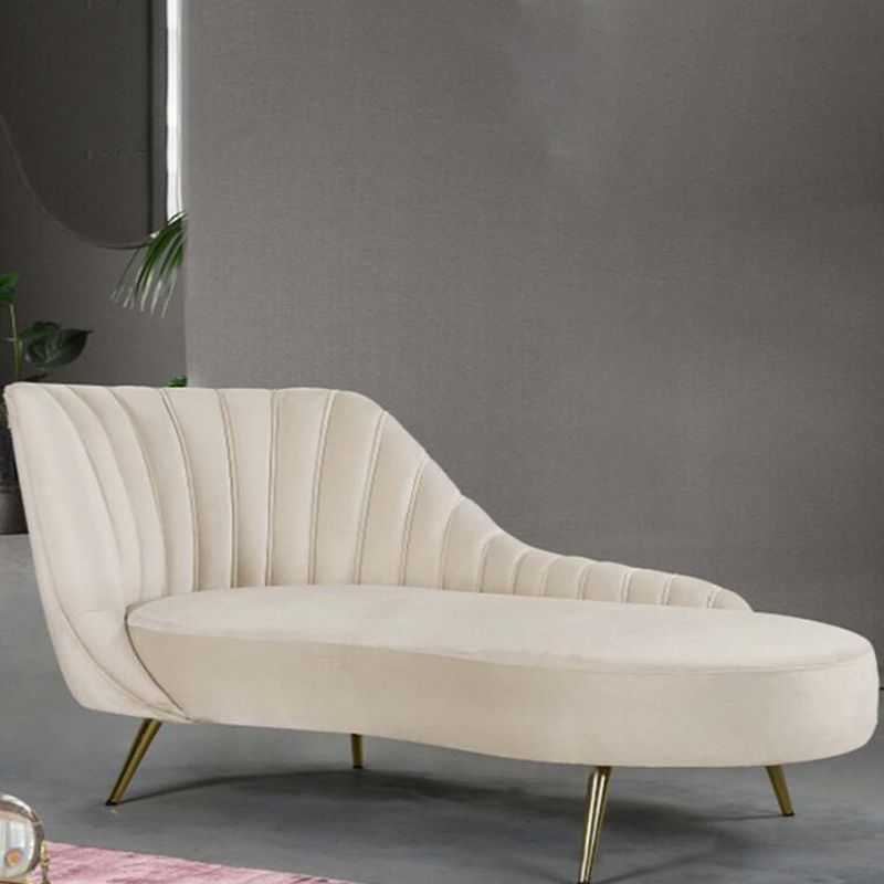 Living Room Recessed Arms Chaise Modern Style Velvet Chaise with Upholster Clearhalo 'Chairs & Seating' 'Chaise Lounge' 'chaise_lounge' 'furn' 'furn_chaise_lounge' 'Furniture' 'Living Room Furniture' 1200x1200_d5ef720d-1a3e-4926-bade-8a02eaacc982