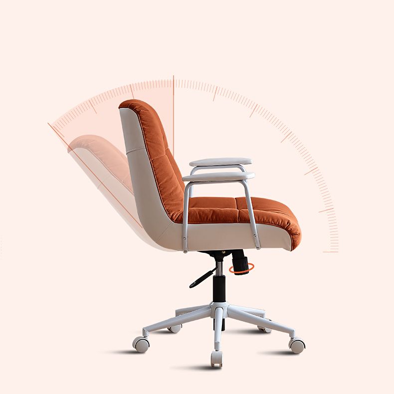 Padded Arms Swivel Office Chair Modern Mid Back Tufted Desk Chair Clearhalo 'furn' 'furn_office_chair' 'Furniture' 'Office Chairs' 'Office Furniture' 'office_chair' 1200x1200_d5f1825e-a682-4762-8a59-3cc36066a158