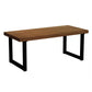 Juego de comedor industrial de madera de pino marrón 1/2/5/7 PCS Dinette Juego para cocina