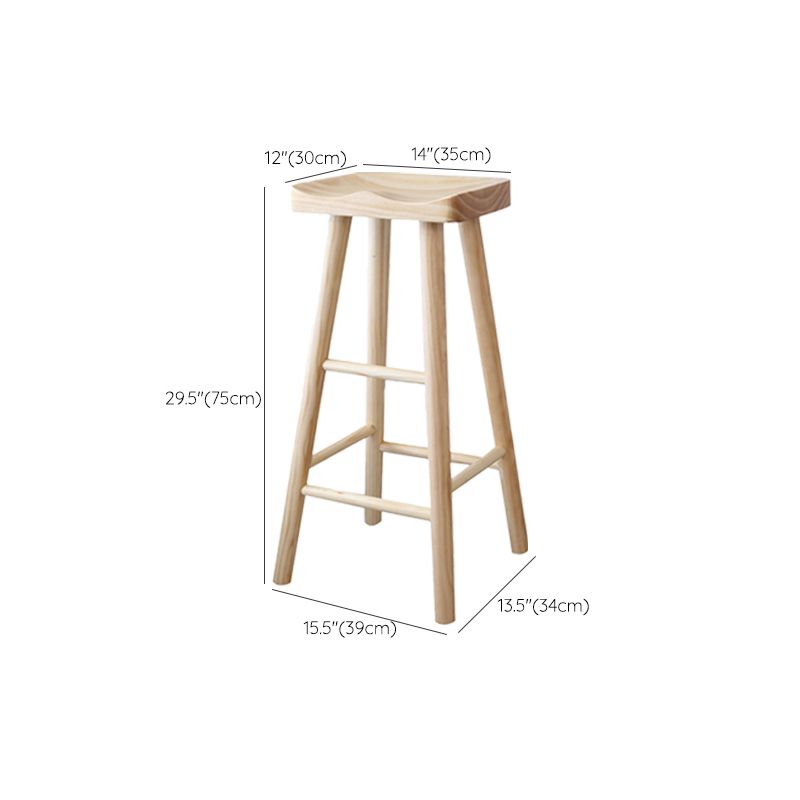 Industrial Counter High Stool Solid Wood Backless Counter-high Stool Clearhalo 'Bar Furniture' 'Bar Stools' 'bar_stools' 'furn' 'furn_bar_stools' 'Furniture' 'Kitchen & Dining Furniture' 1200x1200_d5f30966-5ef9-4453-a798-a69d2a7f8158