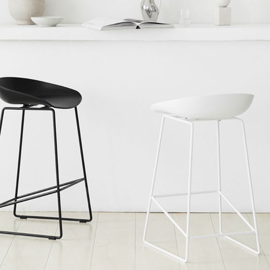 Scandinavian Style Bar-stool with Sled Legs Bucket Seat Counter Stool for Kitchen Bar Clearhalo 'Bar Furniture' 'Bar Stools' 'bar_stools' 'furn' 'furn_bar_stools' 'Furniture' 'furniture_bar_stools' 'Kitchen & Dining Furniture' 1200x1200_d5f4347a-1e08-4d8a-b1ab-c02305ff5979
