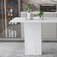 Industrial Rectangle Table and Stool Set 1/2/3 Pieces White Bar Table and Stools Clearhalo 'Bar Furniture' 'furn' 'furn_home_bar_bar_sets' 'Furniture' 'Home Bars & Bar Sets' 'home_bar_bar_sets' 'Kitchen & Dining Furniture' 1200x1200_d5f4ba6c-1f10-46ee-9895-1a8e3247071b