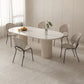 Kitchen Contemporary Dinner Table Double Pedestal Dining Table