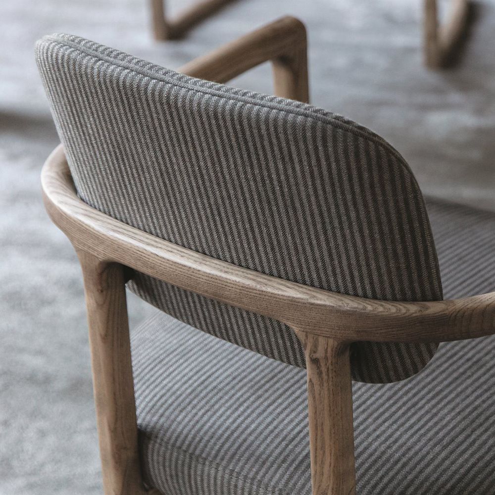 Noordse stijl armstoel massief hout open rug eetkamerstoelen voor eetkamer