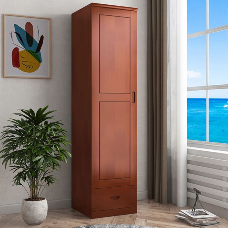 Traditional Wardrobe Cabinet Hinged Rubberwood Wardrobe Armoire Clearhalo 'Armoires & Wardrobes' 'armoires_wardrobes' 'Bedroom Furniture' 'furn' 'furn_armoires_wardrobes' 'Furniture' 1200x1200_d5f6ebdf-16ed-49c1-8dd8-55f06e17f468