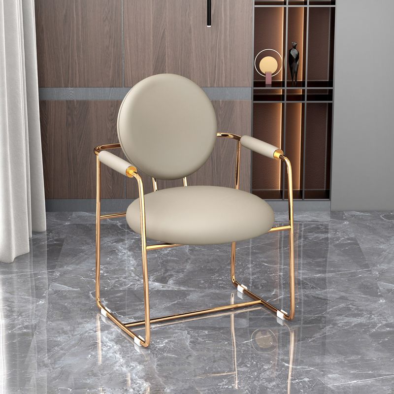 Scandinavian Style Upholstered Arm Side Chairs Open Back Dining Side Chairs (Set of 2) Clearhalo ' kitchen&dining_furn' 'Dining Chairs' 'Dining Tables & Seating' 'dining_chair' 'furn' 'furn_dining_chair' 'Furniture' 'furniture_dining_chair' 'Kitchen & Dining Furniture' 'kitchen' 1200x1200_d5f7de48-4604-4cf7-8f6d-cae6f753faa3