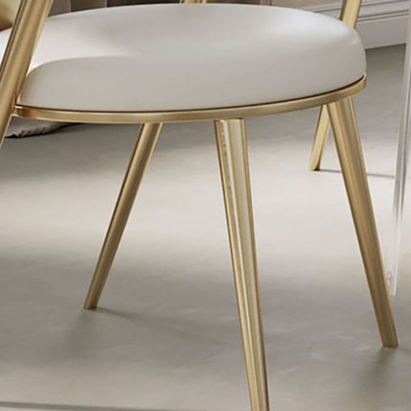 Modern 1/2/5/6 Pieces Acrylic Dining Table Set with White Sintered Stone Top Dinette Set Clearhalo 'Dining Room Sets' 'Dining Tables & Seating' 'dining_room_set' 'furn' 'furn_dining_room_set' 'Furniture' 'furniture_dining_room_set' 'Kitchen & Dining Furniture' 'kitchen&dining_furn' 'kitchen' 1200x1200_d5f87e00-8f0d-4052-b249-69167972c59f