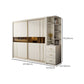 Manufactured Wood White Wardrobe Modern Cabinet with Sliding Doors
