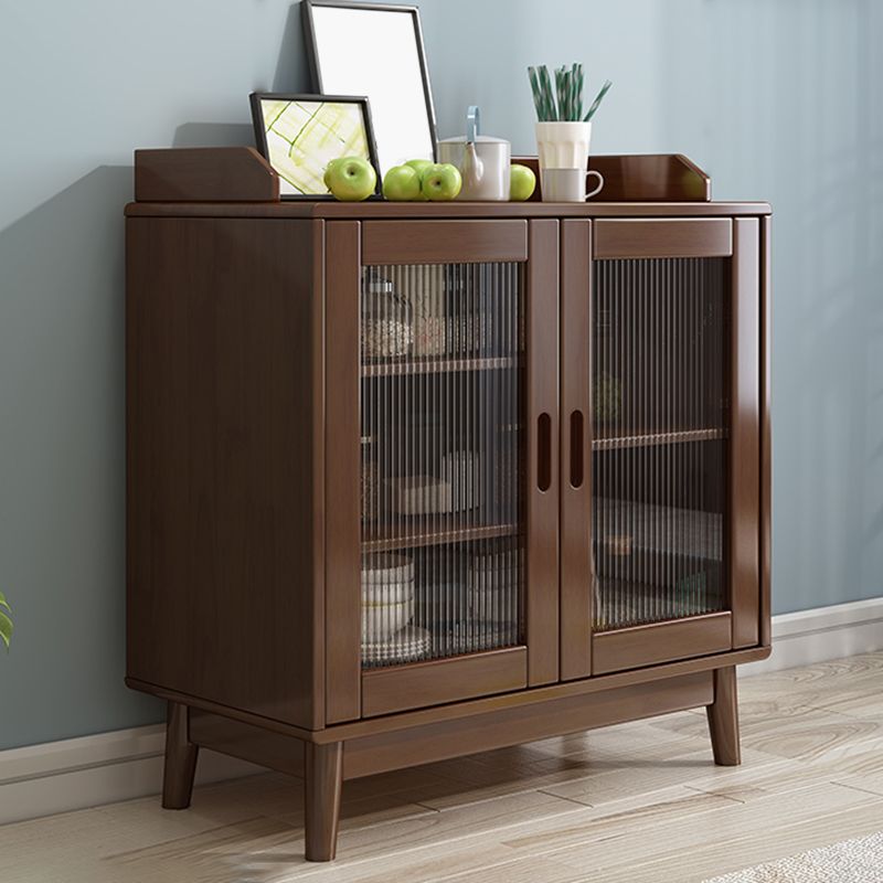 Tablero de madera de estilo de buffet de estilo contemporáneo con gabinetes