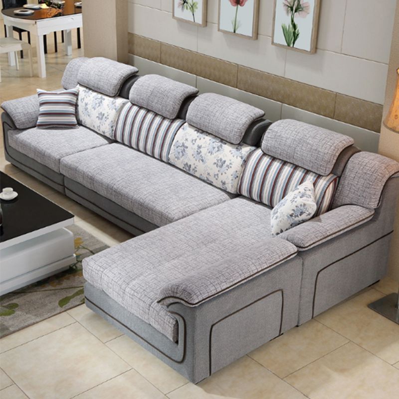 Scandinavian 39.37 " H Pillow Top Arm Sofa & Chaise for Living Room