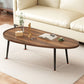 Modern Coffee or End Table Artificial Wood and Metal Coffee Table with 4 Legs