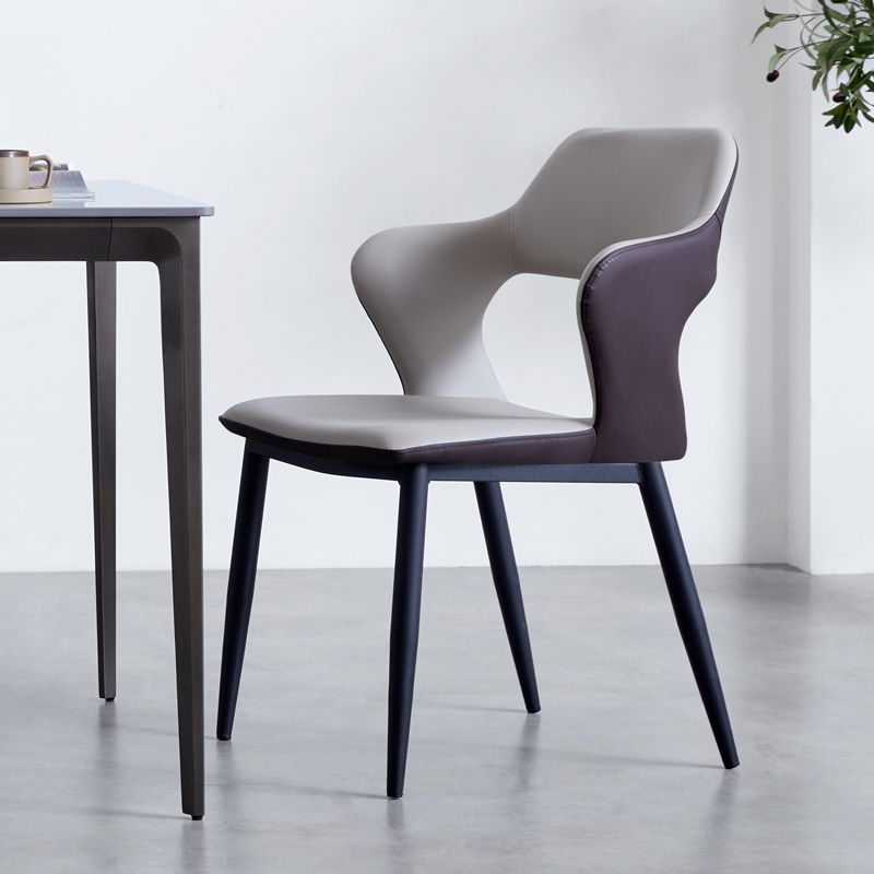 Minimalist Style Upholstered Side Chairs Open Back Arm Side Chairs for Home Clearhalo ' kitchen&dining_furn' 'Dining Chairs' 'Dining Tables & Seating' 'dining_chair' 'furn' 'furn_dining_chair' 'Furniture' 'furniture_dining_chair' 'Kitchen & Dining Furniture' 'kitchen' 1200x1200_d5fd7129-ec2b-43b3-bf58-19b6cc87eb7a