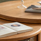 Table basse contemporaine Table basse ronde en bois massif