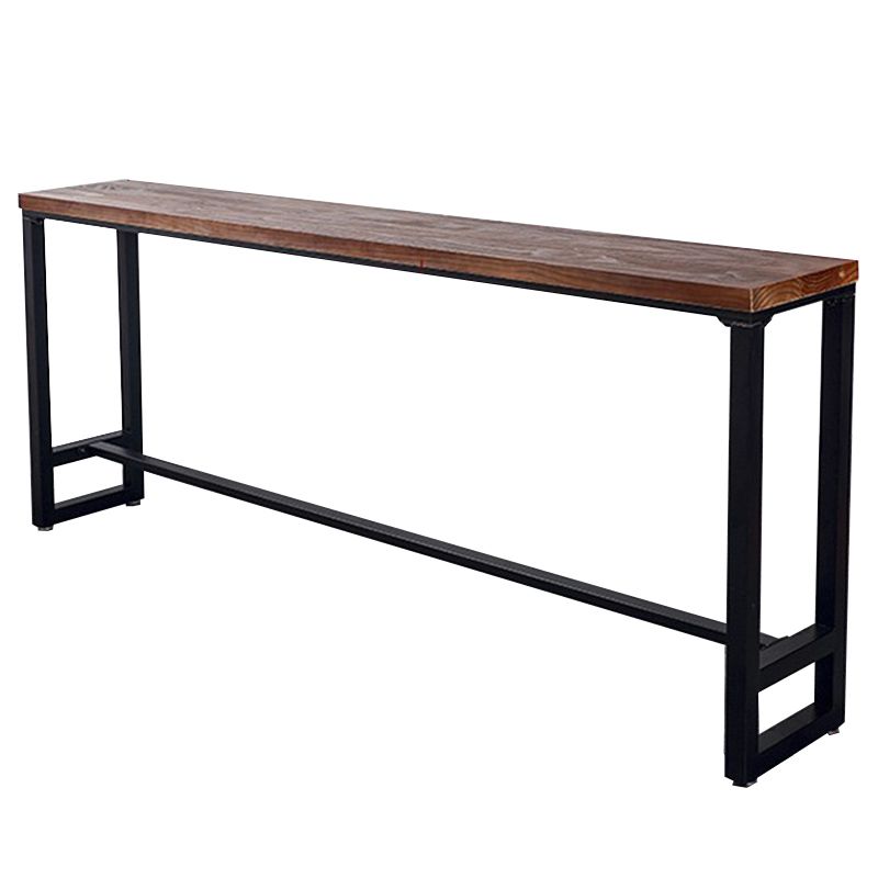 Rectangle Counter Height Dining Table Solid Wood Bar Dining Table Clearhalo 'Bar Furniture' 'Bar Tables' 'bar_tables' 'furn' 'furn_bar_tables' 'Furniture' 'Kitchen & Dining Furniture' 1200x1200_d5ff45d8-539e-4e92-b601-87d3fb641181