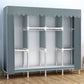 Contemporary Wardrobe Armoire Metal Armoire with Garment Rod for Home