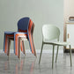 Plastic Contemporary Modern Dining Room Side Chair Open Back Chair Clearhalo ' kitchen&dining_furn' 'Dining Chairs' 'Dining Tables & Seating' 'dining_chair' 'Furniture' 'furniture_dining_chair' 'Kitchen & Dining Furniture' 'kitchen' 1200x1200_d5ffd881-1b0c-43ad-9703-c430bba4ec8a