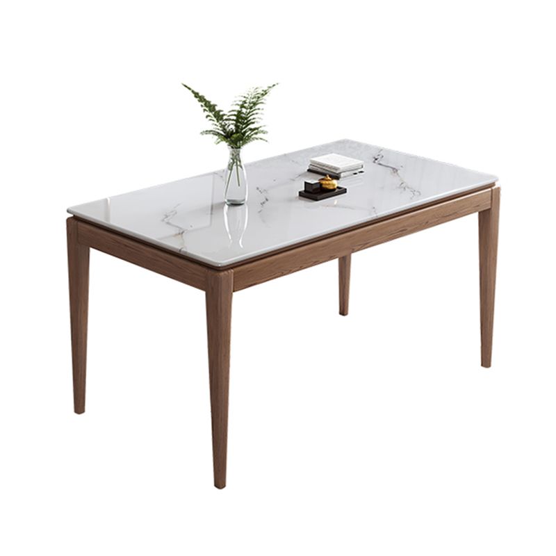 Rectangle Sintered Stone White Dining Table Vintage 4 Legs Table for Dining Room Clearhalo ' dining_table' 'Dining Tables & Seating' 'Dining Tables' 'furn' 'furn_dining_table' 'Furniture' 'furniture_dining_table' 'Kitchen & Dining Furniture' 'kitchen&dining_furn' 'kitchen' 'kitchen_dining_table' 1200x1200_d601882d-58a9-4f3a-9e27-f08028520c35