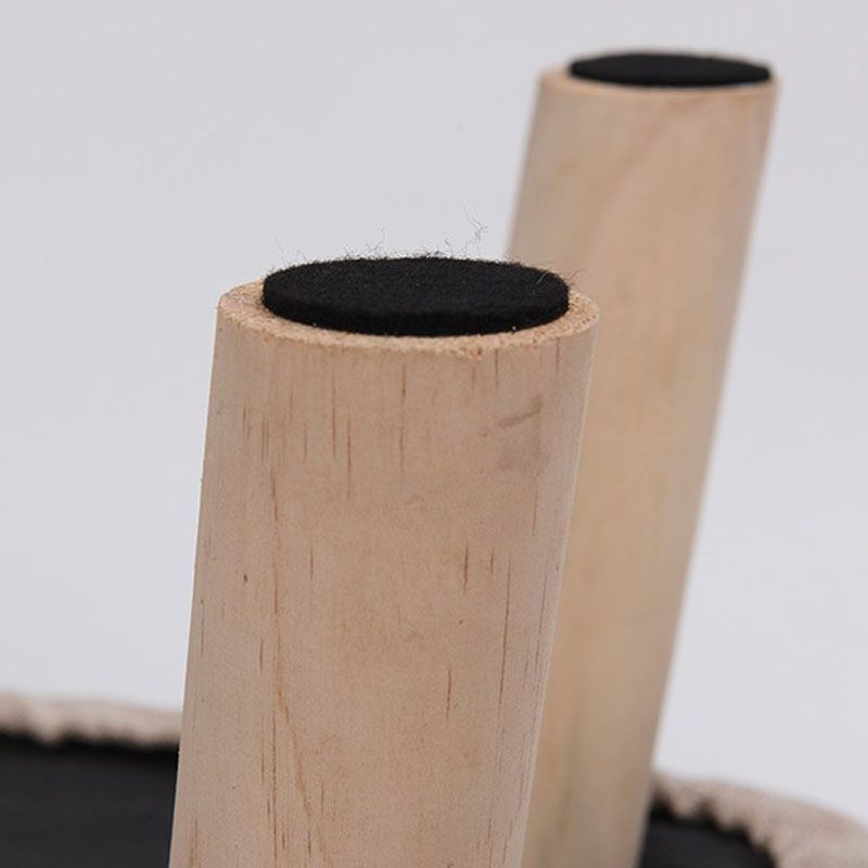 Modern Ottoman Fabric Upholstered Tufted Solid Color Pocket Square Ottoman with Chair Legs Clearhalo 'furn' 'furn_ottomans_poufs' 'Furniture' 'Living Room Furniture' 'Ottomans & Poufs' 'ottomans_poufs' 1200x1200_d601b8a3-dd40-471e-83b4-570486871856