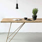 Wood Top Dining Table Industrial Rectangle Table with Double Pedestal Base Clearhalo 'Dining Tables & Seating' 'Dining Tables' 'dining_table' 'furn' 'furn_dining_table' 'Furniture' 'furniture_dining_table' 'Kitchen & Dining Furniture' 'kitchen' 'kitchen_dining_table' 1200x1200_d602b360-9093-432d-9012-127ca1bbacf3