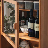 51.18 "H buffet de style contemporain Serveur de restauration en bois massif avec 2 portes