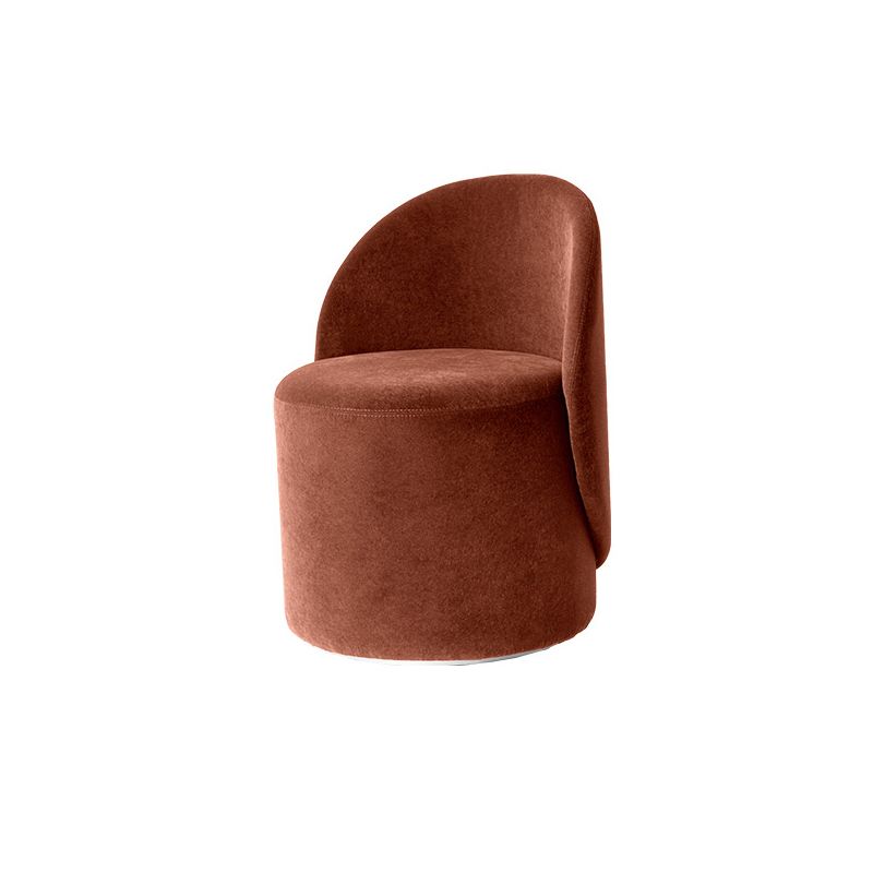 Scandinavian Solid Color Armless Chair Tight Back Accent Chair