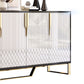 Glam buffet sideboard mobili a specchio a 4 porte a buffet da pranzo