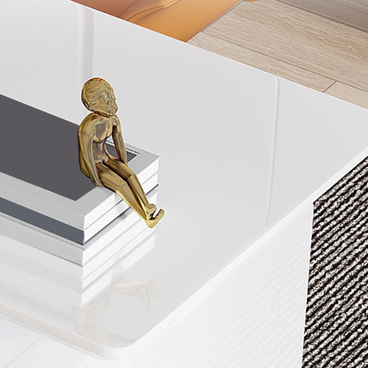 Modern Glass Office Working Table Rectangle Writing Desk with Drawers Clearhalo 'furn' 'furn_office_desk' 'Furniture' 'Office Desks' 'Office Furniture' 'office_desk' 1200x1200_d604dd06-0e99-4206-b61d-62eeed430906