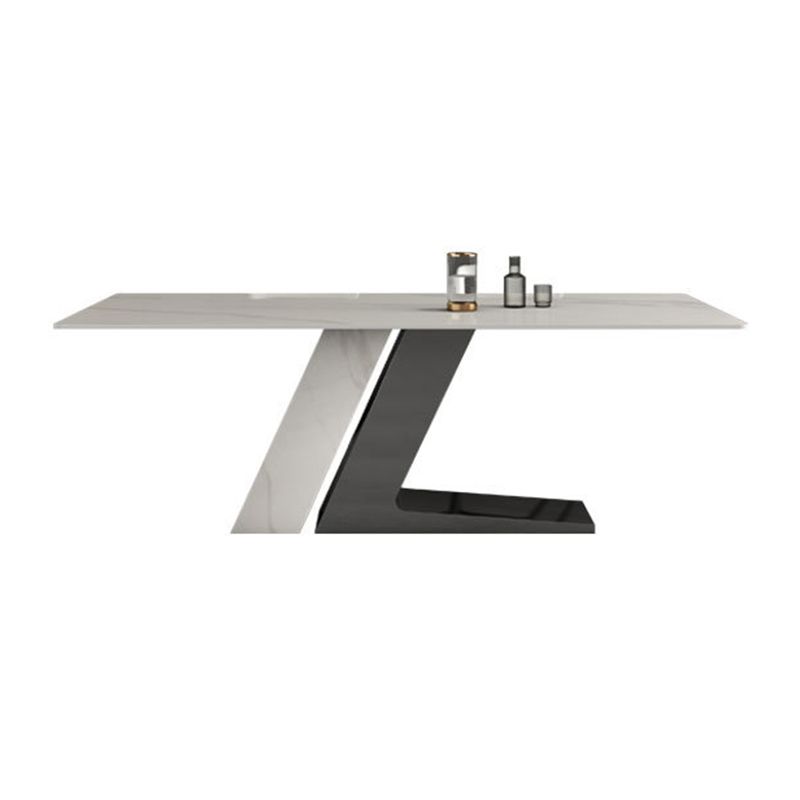 Rectangle Dining Set 1/4/5/7 Pieces Modern Sintered Stone Top Dinette Table Set Clearhalo 'Dining Room Sets' 'Dining Tables & Seating' 'dining_room_set' 'furn' 'furn_dining_room_set' 'Furniture' 'Kitchen & Dining Furniture' 1200x1200_d605cde5-dce0-4bcd-96bc-025a2ff66351