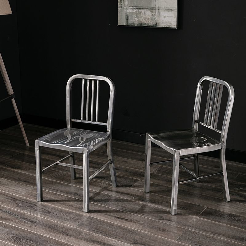 Industrial Dining Chair Windsor Back Side Chair with Metal Legs for Home Use Clearhalo ' kitchen&dining_furn' 'Dining Chairs' 'Dining Tables & Seating' 'dining_chair' 'furn' 'furn_dining_chair' 'Furniture' 'furniture_dining_chair' 'Kitchen & Dining Furniture' 'kitchen' 1200x1200_d606aba6-76d8-47c3-b10a-2c1b8a468b10