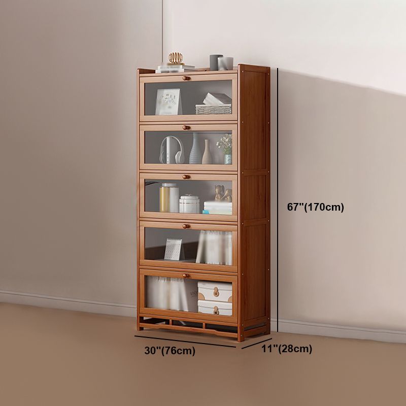 Engineered Wood Barrister Bookcase Contemporary Closed Back Bookshelf with Doors Clearhalo 'Bookcases' 'furn' 'furn_bookcases' 'Furniture' 'furniture_bookcases' 'Office Furniture' 1200x1200_d608281f-b8e7-4ff9-9e3c-17335fb7906c
