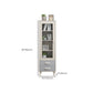 Closed Back Engineered Wood Bookshelf Standard Contemporary Bookcase