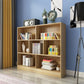 Closed Back Wooden Bookcase Matter Finish Modern Standard Bookshelf