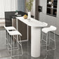 Ensemble de tabouret et Table de Bar modernes en pierre frittée, 1/2/5 pièces