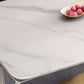 Glam Style Dinner Table Rectangle Stone Dining Room Table for Home Clearhalo 'Dining Tables & Seating' 'Dining Tables' 'dining_table' 'furn' 'furn_dining_table' 'Furniture' 'Kitchen & Dining Furniture' 1200x1200_d60c1ef4-9541-490a-a510-0fd02a909953