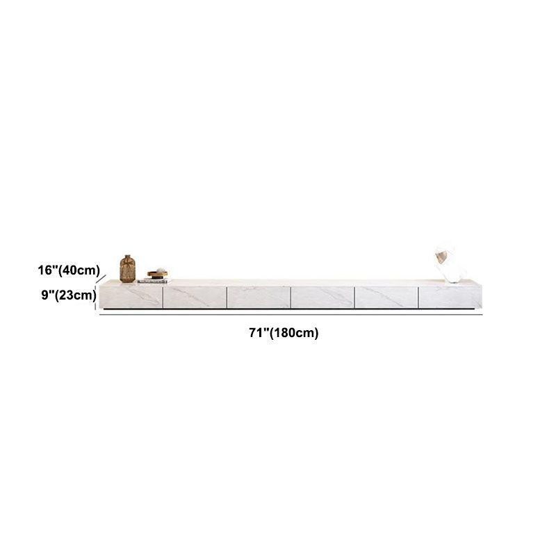 Stone TV Stand Modern TV Console with 6 Drawers Included, White Clearhalo 'furn' 'furn_tv_stands_entertainment_centers' 'Furniture' 'Living Room Furniture' 'TV Stands & Entertainment Centers' 'TV Stands & Media Storage Furniture' 'tv_stands_entertainment_centers' 1200x1200_d60d2fd7-6a23-4641-a4c5-a11351ef9ef4