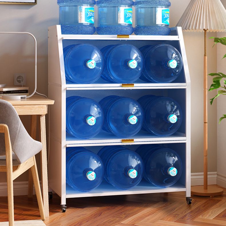 Standaard boekenkast metalen glamus gesloten back -boekenplank met planken