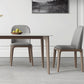Mesa de comedor Mid-Century Mesa de comedor rectangular de piedra en blanco