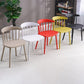 Sillas sin brazo de silla de comedor de estilo contemporáneo con patas de plástico para el hogar
