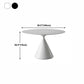 Modern Stone Round Table Matte Finish Pedestal Dining Table for Kitchen Clearhalo ' dining_table' 'Dining Tables & Seating' 'Dining Tables' 'furn' 'furn_dining_table' 'Furniture' 'furniture_dining_table' 'Kitchen & Dining Furniture' 'kitchen&dining_furn' 'kitchen' 'kitchen_dining_table' 1200x1200_d6125be8-68bf-48ce-9652-3bcffc078a10