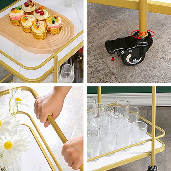 Tavolo da preparazione contemporanea ad alto rotolamento da 31,50 "tavolo da preparazione in legno