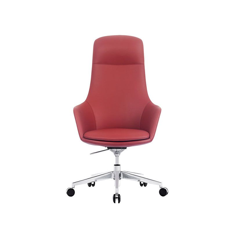 Modern Swivel Chair Desk Chair Faux Leather Executive Managers Chair Clearhalo 'furn' 'furn_office_chair' 'Furniture' 'Office Chairs' 'Office Furniture' 'office_chair' 1200x1200_d6150862-7375-4343-a999-ecb787501171