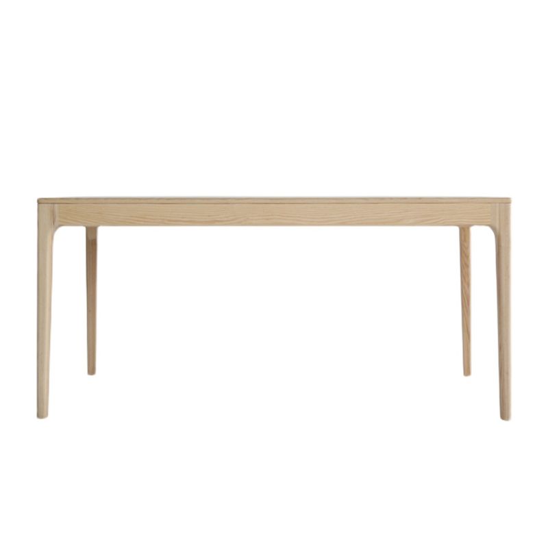 Table de bois de cendres moderne médiévale pour table rectangle de restaurant avec 4 jambes