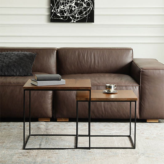 Tavolo da cocktail industriale rettangolo in legno massiccio tavolo da cocktail