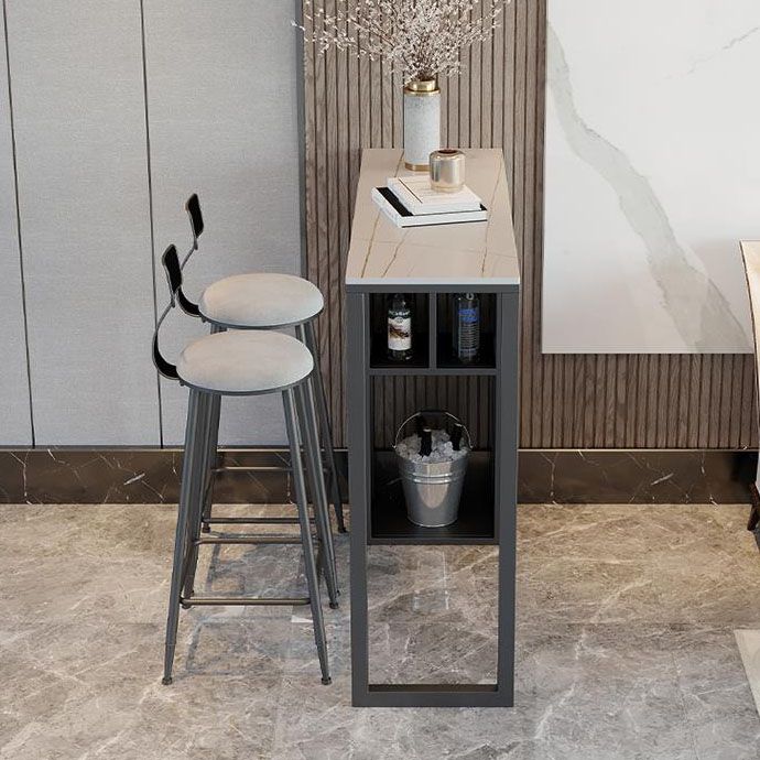 Bar Table Set 1/2/3 Stück Stein Rechteck Rechteck festes Bistro -Set