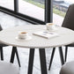 Luxury Style Home Sintered Stone Dining Table 4 Legs Metallic Base Round Table Clearhalo ' dining_table' 'Dining Tables & Seating' 'Dining Tables' 'furn' 'furn_dining_table' 'Furniture' 'furniture_dining_table' 'Kitchen & Dining Furniture' 'kitchen&dining_furn' 'kitchen' 'kitchen_dining_table' 1200x1200_d617aa04-543a-4b20-9063-33c85a465df5