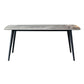 Industrial Style Sintered Stone Dining Table 4 Legs Carbon Steel Base Rectangle Table Clearhalo ' dining_table' 'Dining Tables & Seating' 'Dining Tables' 'furn' 'furn_dining_table' 'Furniture' 'furniture_dining_table' 'Kitchen & Dining Furniture' 'kitchen&dining_furn' 'kitchen' 'kitchen_dining_table' 1200x1200_d617c0a4-7686-4f51-9eb0-3ba68b519202
