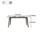 Contemporary Sintered Stone Dining Table Solid Wood Dining Table with 4 Legs Clearhalo 'Dining Tables & Seating' 'Dining Tables' 'dining_table' 'furn' 'furn_dining_table' 'Furniture' 'furniture_dining_table' 'Kitchen & Dining Furniture' 'kitchen' 'kitchen_dining_table' 1200x1200_d61852d8-624b-4f2a-891c-2277be20757e