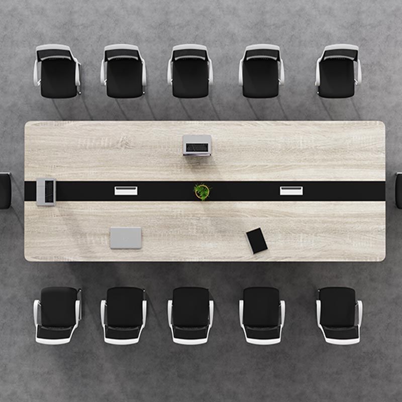 Scrivania di scrittura in stile industriale scrivania curva in legno per ufficio