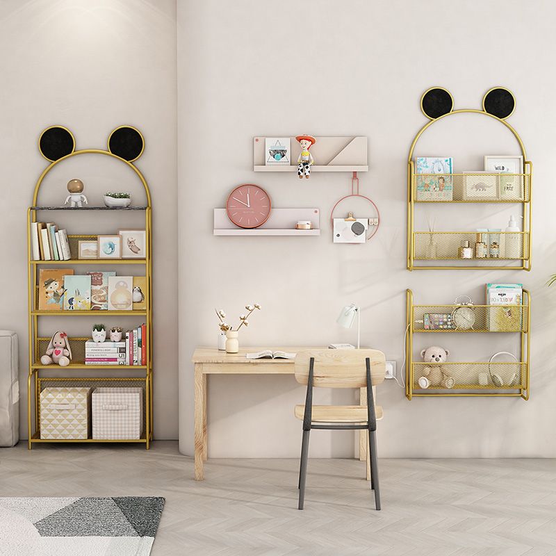 Wall Mounted Bookcase Glam Style Bookshelf for Home Office and Study Room Clearhalo 'Bookcases' 'furn' 'furn_bookcases' 'Furniture' 'furniture_bookcases' 'kitchen' 'kitchen_bookcases' 'Living Room Furniture' 'Office Furniture' 1200x1200_d61a24e7-f5db-4488-8490-6f437f4a802d